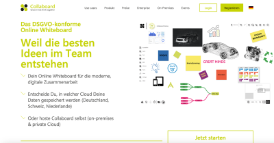  Klick öffnet Link: Startseite des Online-Tools Collaboard 